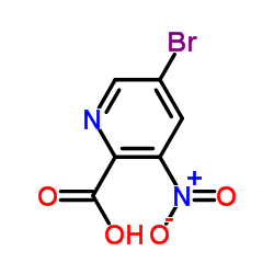 5-溴-3-硝基吡啶-2-羧酸结构式