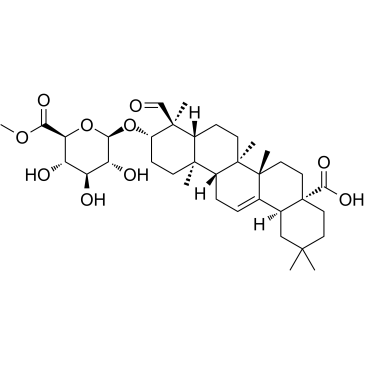 丝石竹皂苷元3-O-β-D-葡萄糖醛酸甲酯结构式
