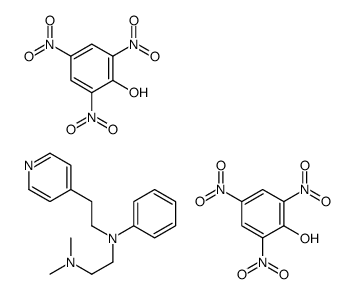 N,N-dimethyl-N'-phenyl-N'-(2-pyridin-4-ylethyl)ethane-1,2-diamine,2,4,6-trinitrophenol结构式