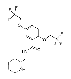 R-(-)-氟卡尼结构式