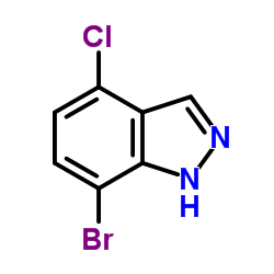 7-溴-4-氯-1H-吲唑结构式
