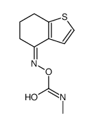 BENZO(b)THIOPHEN-4(5H)-ONE, 6,7-DIHYDRO-, O-METHYLCARBAMOYLOXIME Structure