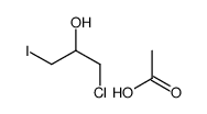acetic acid,1-chloro-3-iodopropan-2-ol结构式