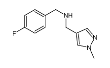 1-(4-Fluorophenyl)-N-[(1-methyl-1H-pyrazol-4-yl)methyl]methanamin e结构式