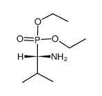 (+)-(S)-diethyl (1-amino-2-methylpropyl)phosphonate结构式