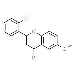 2-(2-chlorophenyl)-6-methoxychroman-4-one structure