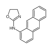 N-anthracen-1-yl-4,5-dihydro-1,3-oxazol-2-amine结构式