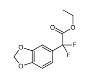 Ethyl 1,3-benzodioxol-5-yl(difluoro)acetate结构式