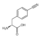 4-Cyano-L-phenylalanine monohydrochloride structure