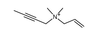 Allyl-but-2-inyl-dimethyl-ammonium Structure