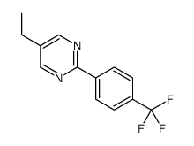 5-ethyl-2-[4-(trifluoromethyl)phenyl]pyrimidine结构式