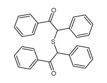 2-(2-oxo-1,2-diphenyl-ethylsulfanyl)-1,2-diphenyl-ethanone结构式
