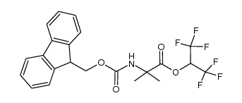 Fmoc-Aib-OCH(CF3)2 Structure