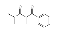 N,N,2-trimethyl-3-oxo-3-phenylpropanamide结构式