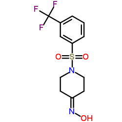 1-(3-(trifluoromethyl)phenylsulfonyl)piperidin-4-one oxiMe Structure