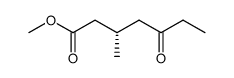 methyl (S)-3-methyl-5-oxoheptanoate Structure