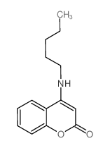 2H-1-Benzopyran-2-one, 4-(pentylamino)- (en)结构式