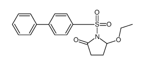 5-ethoxy-1-(4-phenylphenyl)sulfonylpyrrolidin-2-one Structure