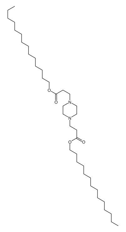 3,3'-(1,4-Piperazinediyl)dipropionic acid ditetradecyl ester Structure