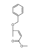 甲基(2E,4S)-(-)-4-(苯甲氧基)戊基-2-烯酸结构式