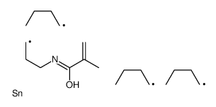 2-methyl-N-(3-tributylstannylpropyl)prop-2-enamide Structure