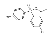 bis-(4-chloro-phenyl)-phosphinic acid ethyl ester结构式