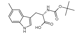 N-Boc-5-methyl-L-tryptophan结构式
