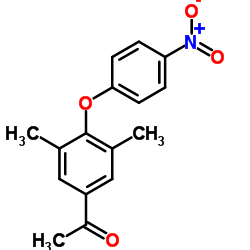 1-[3,5-Dimethyl-4-(4-nitrophenoxy)phenyl]ethanone Structure