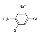 sodium 2-amino-5-chlorothiophenolate Structure