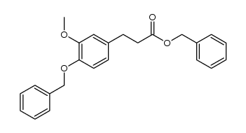 benzyl 3-(4-(benzyloxy)-3-methoxyphenyl)propanoate Structure