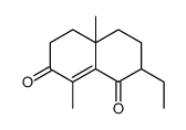 2-ethyl-4a,8-dimethyl-3,4,5,6-tetrahydro-2H-naphthalene-1,7-dione Structure