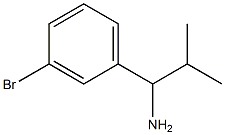 1-(3-BROMOPHENYL)-2-METHYLPROPAN-1-AMINE结构式