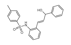 (E)-N-(2-(3-hydroxy-3-phenylprop-1-enyl)phenyl)-4-methylbenzenesulfonamide结构式