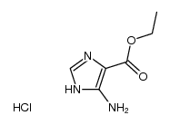 5-氨基-1H-咪唑-4-甲酸乙酯盐酸盐结构式