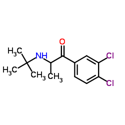 2-(tert-Butylamino)-3',4'-chloropropiophenone hydrochloride structure
