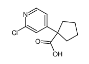1-(2-chloropyridin-4-yl)cyclopentanecarboxylic acid结构式