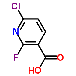6-Chloro-2-fluoronicotinic acid Structure