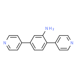 2,5-二(吡啶-4-基)苯胺结构式