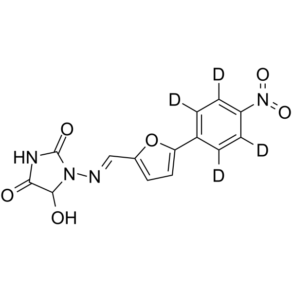 5-Hydroxy dantrolene-d4结构式