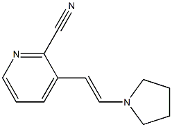 2-氰基-3-(N-乙烯基吡咯基)-吡啶结构式