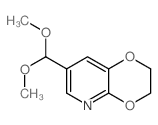 7-(二甲氧基甲基)-2,3-二氢-[1,4] 二恶英[2,3-b] 吡啶结构式