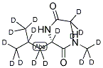 N-乙酰基-L-亮氨酸-N-甲基酰胺-D16结构式