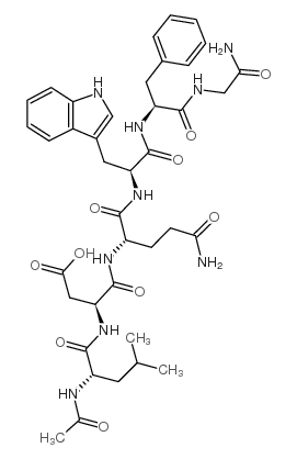Ac-Leu-Asp-Gln-Trp-Phe-Gly-NH2 Structure