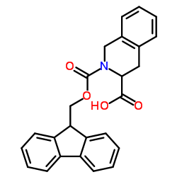 N-Fmoc-D-1,2,3,4-四氢异喹啉-3-羧酸结构式
