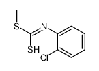 o-Chlorophenyldithiocarbamic acid methyl ester结构式