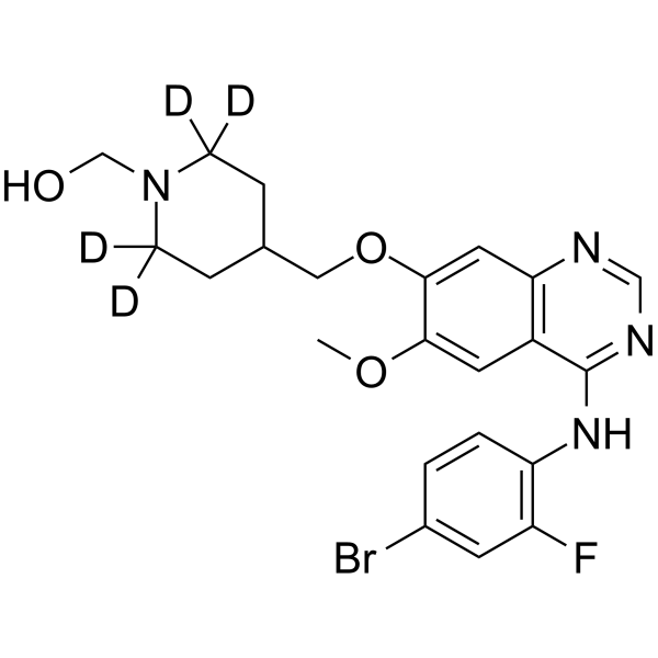 Hydroxy Vandetanib-d4结构式