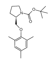 tert-butyl (R)-2-((mesityloxy)methyl)pyrrolidine-1-carboxylate Structure