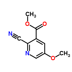 Methyl 2-cyano-5-methoxynicotinate Structure