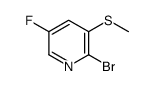 2-bromo-5-fluoro-3-(Methylthio)pyridine structure