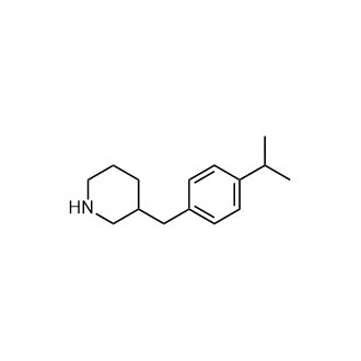 3-(4-异丙基苄基)哌啶结构式